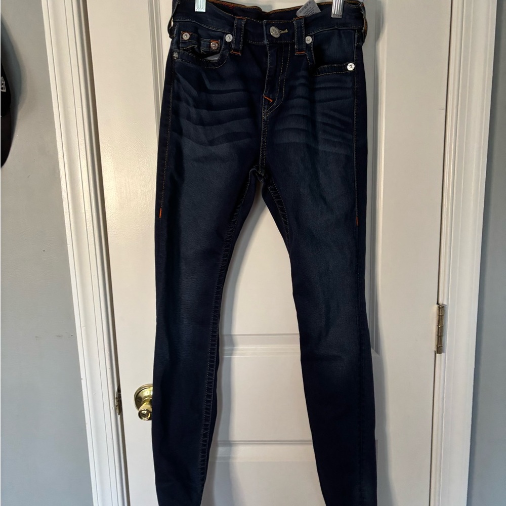 True religion Dark Blue Denim Jeans size 28 women’s never worn